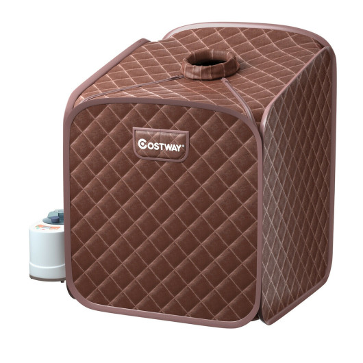 2L Portable Folding Steam Sauna Spa-Coffee - Image 3