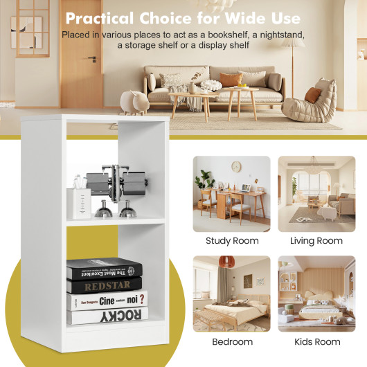 2 Pieces 2-tier Bookcase Set with Anti-toppling Device - Image 6
