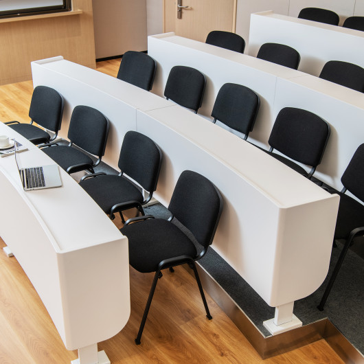 Office Chair with Metal Frame and Padded Cushions for Conference Room-Set of 5 - Image 2