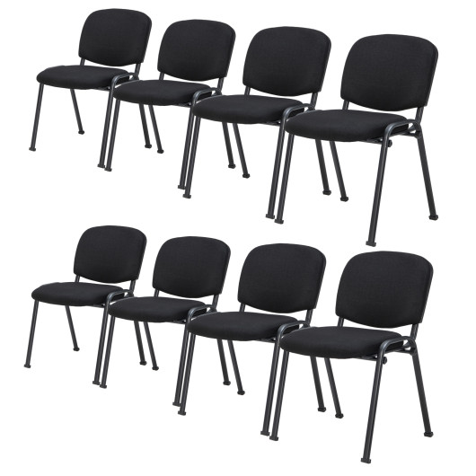 Office Chair with Metal Frame and Padded Cushions for Conference Room-Set of 5 - Image 5