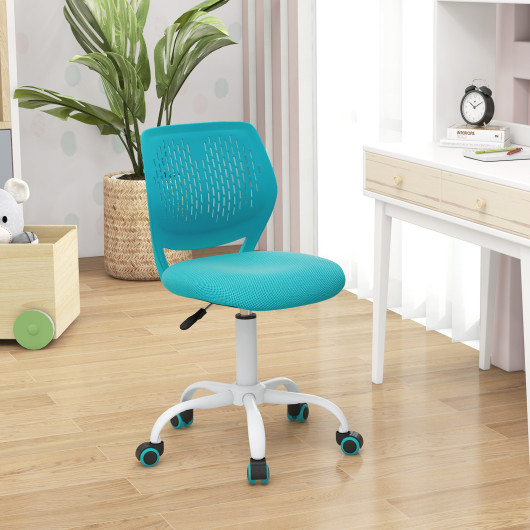 Ergonomic Children Study Chair with Adjustable Height-Turquoise - Image 4