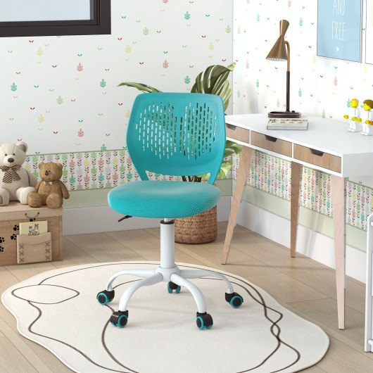 Ergonomic Children Study Chair with Adjustable Height-Turquoise - Image 6