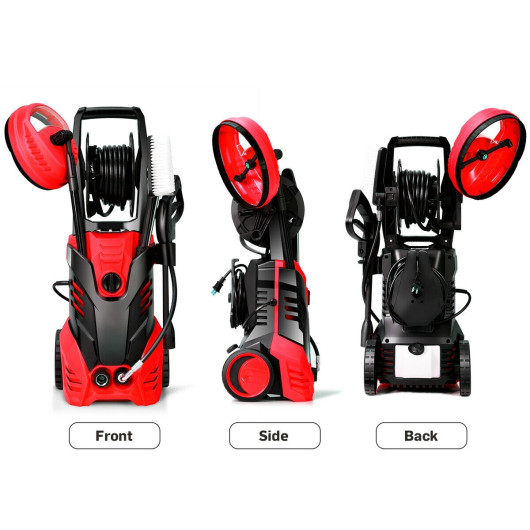 3000 PSI Electric High Pressure Washer With Patio Cleaner -Red - Image 5