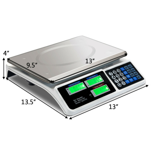 66 lbs Digital Weight Food Count Scale for Commercial - Image 6