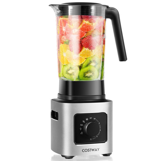 1500W 5-Speed Countertop Smoothie Blender with 5 Presets and 68oz Tritan Jar-Silver - Image 5