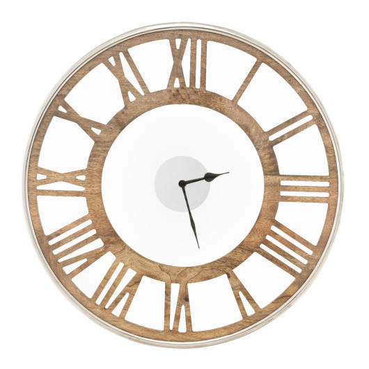 16 - 20 Inch Silent Wall Clock with Classic Frame and Classic Roman Number-20 Inch