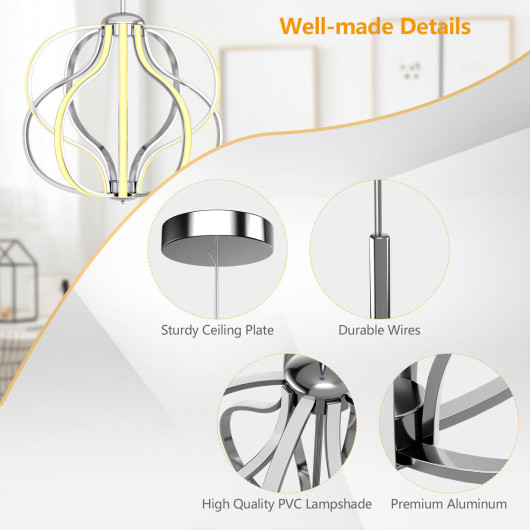 Modern Dimmable Warm White LED Chandelier - Image 5