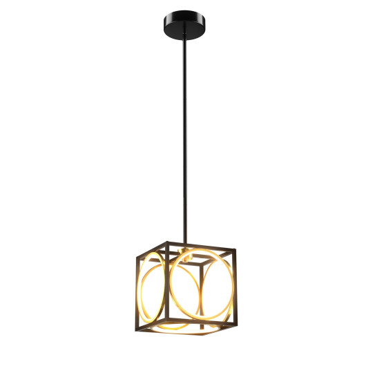 Modern LED Pendant Light with 42 Inches Adjustable Suspender-Black - Image 4