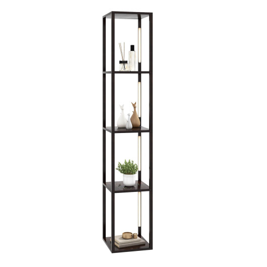 64 Inches Floor Lamp with 3-Level Dimmable LED Bulbs and Rotatable LED Poles-Walnut - Image 2