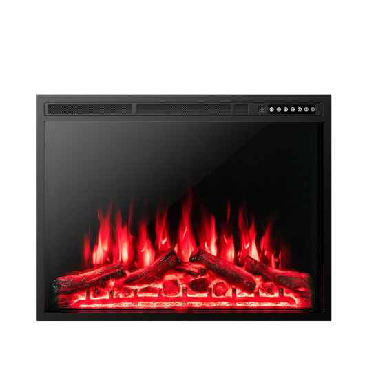 34-37 Inch Electric Fireplace Recessed with Adjustable Flames