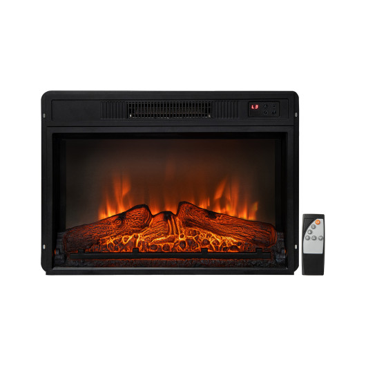 18-23 Inch Electric Fireplace Inserted with Adjustable LED Flame-23 inches