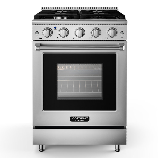 24 Inches Freestanding Natural Gas Range with 4 Burners Cooktop - Image 3