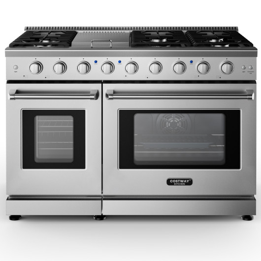 48 Inches Freestanding Natural Gas Range with 7 Burners Cooktop - Image 2