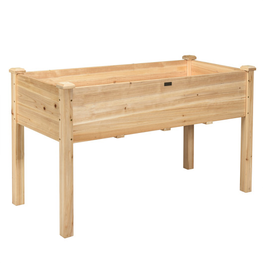 49 x 23 x 30  Wooden Raised Vegetable Garden Bed
