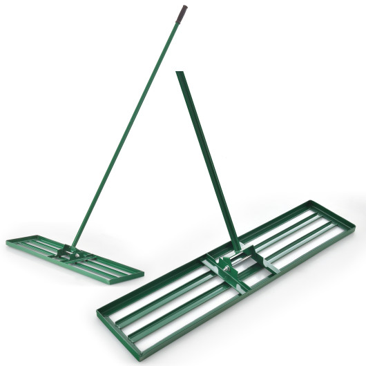 30-36-42 x 10 Inch Lawn Leveling Rake with Ergonomic Handle-36 inches
