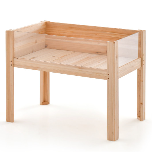 30-47 Inch Wooden Raised Garden Bed-S