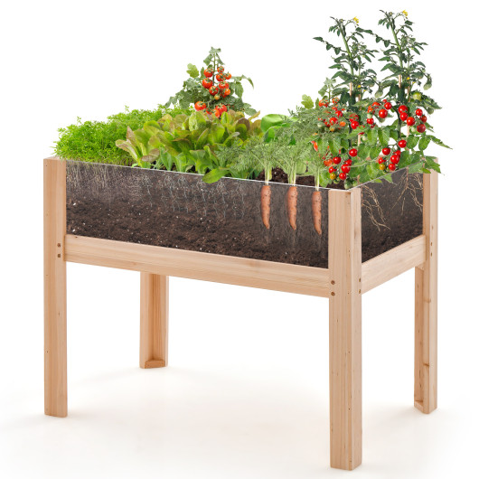 30-47 Inch Wooden Raised Garden Bed-S - Image 6