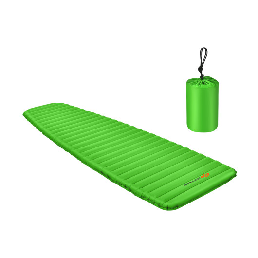 3 Inch Thick Inflatable Waterproof Camping Sleeping Pad-Green - Image 6