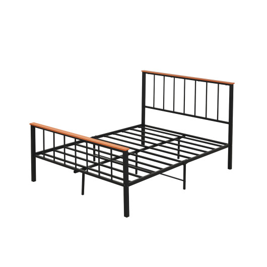 Full-Queen Bed Frame with Headboard and Footboard-Full Size
