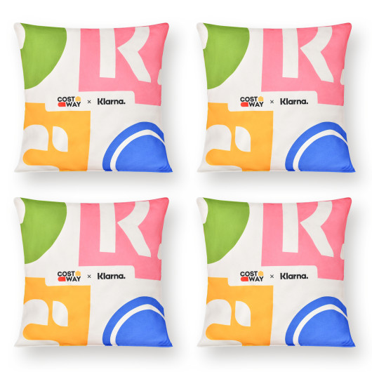 18" x 18" Inches Square Throw Pillows with Removable and Washable Velvet Pillow Cases-Pink