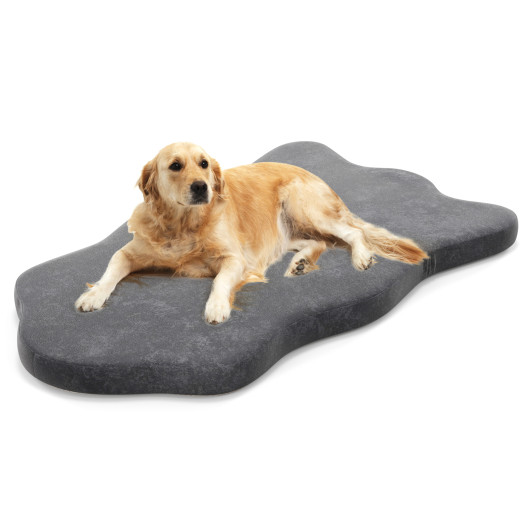 Orthopedic Dog Bed with Memory Foam Support for Large Dogs-Gray - Image 2