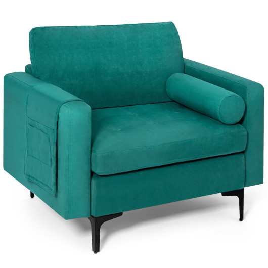 Modular 1-2-3-4-Seat L-Shaped Sectional Sofa Couch with Socket USB Port-1-Seat