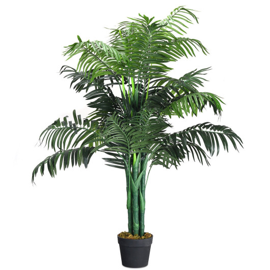 3.5 Feet Artificial Areca Palm Decorative Silk Tree with Basket - Image 4