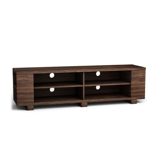 59 Inch Console Storage Entertainment Media Wood TV Stand-Walnut - Image 2