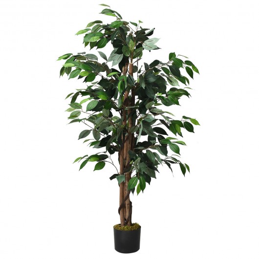 4 Feet In-Outdoor Trunks Artificial Ficus Silk Tree