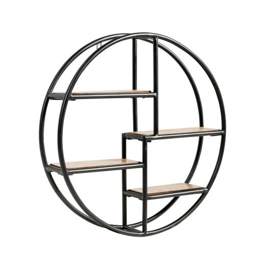 Hanging Storage Shelf Circular Wall-Mounted 4-Tier Rack - Image 4