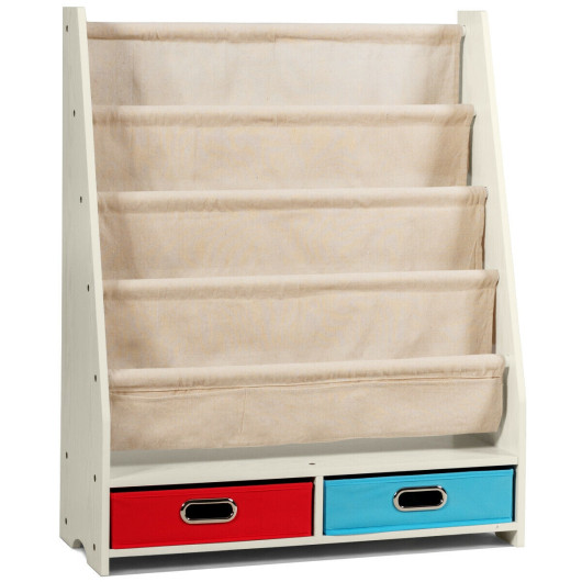 Kids Book and Toys Organizer Shelves-Beige - Image 5