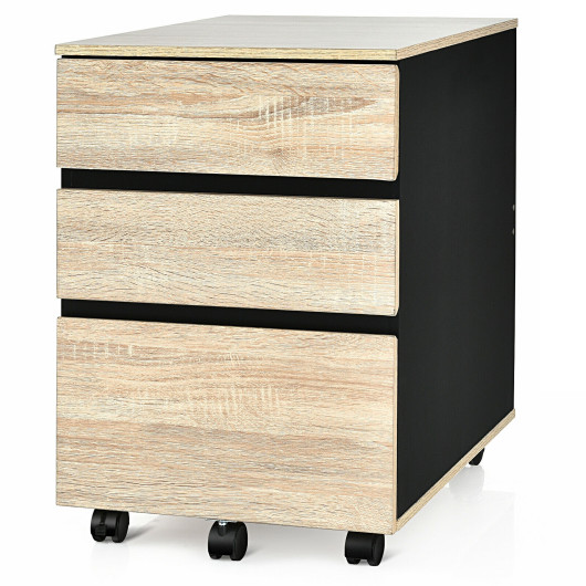 3-Drawer Mobile File Cabinet for Home Office - Image 4