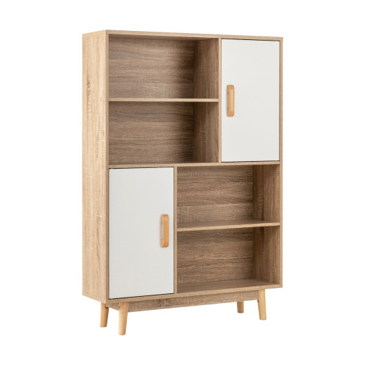Sideboard Storage Cabinet with Door Shelf-White - Image 5