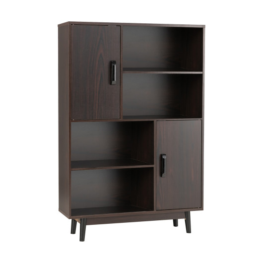 Sideboard Storage Cabinet with Door Shelf-Espresso - Image 2