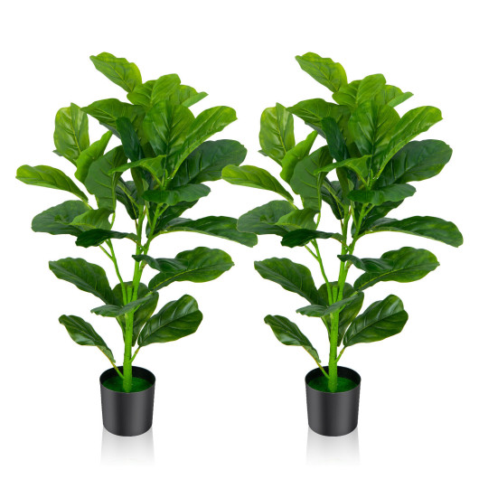 2-Pack Artificial Fiddle Leaf Fig Tree - Image 4