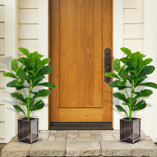 2-Pack Artificial Fiddle Leaf Fig Tree - Image 2
