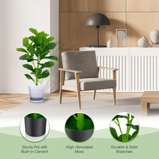 2-Pack Artificial Fiddle Leaf Fig Tree - Image 3