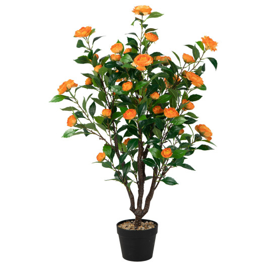 3.3 Feet Artificial Camellia Tree for Indoor and Outdoor - Image 6