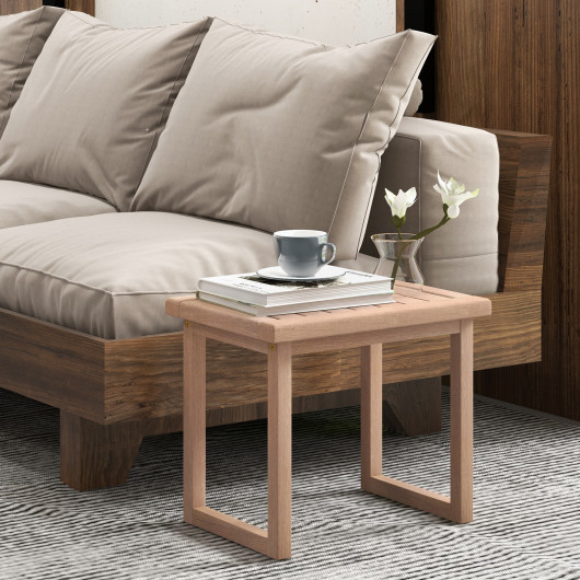 Long Natural Wood Bath Spa Stool with Non-slip Foot Pads for Elderly - Image 6
