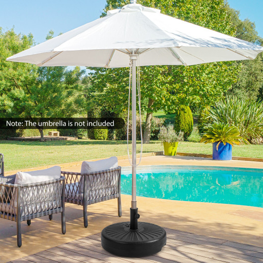 20 Inch Fillable Heavy-Duty Round Umbrella Base Stand - Image 3