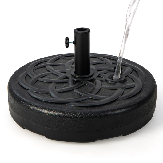 22 Inch Fillable Heavy-Duty Round Patio Umbrella Base Stand - Image 5