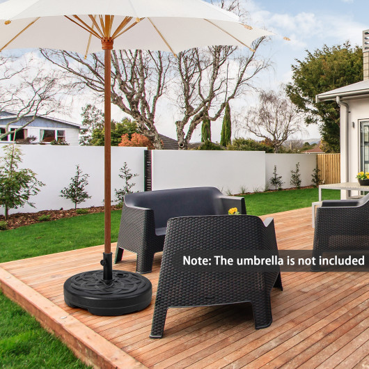 22 Inch Fillable Heavy-Duty Round Patio Umbrella Base Stand - Image 6