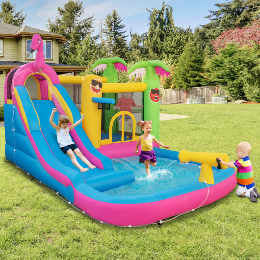 Inflatable Bounce Castle with Long Water Slide and 735W Blower - Image 3