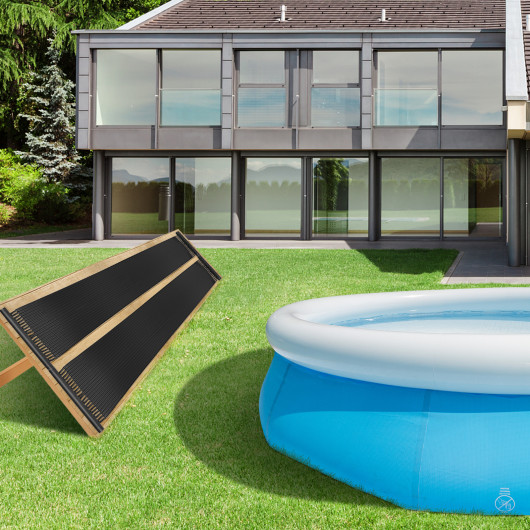 2 Pieces 10-16.4-20 Feet Weatherproof Solar Swimming Pool Heating System-L - Image 5