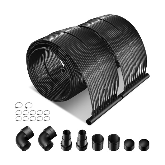 2 Pieces 10-16.4-20 Feet Weatherproof Solar Swimming Pool Heating System-L - Image 6