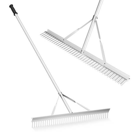 Aluminum Rake with 36" Wide Rake Head and 68" Long Handle