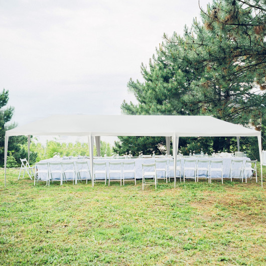10 x 30 Feet Canopy Tent with 5 Removable Sidewalls for Party Wedding - Image 5