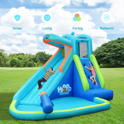 Inflatable Water Pool with Splash and Slide Without Blower - Image 3