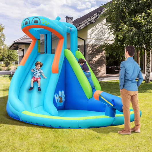 Inflatable Water Pool with Splash and Slide Without Blower - Image 2