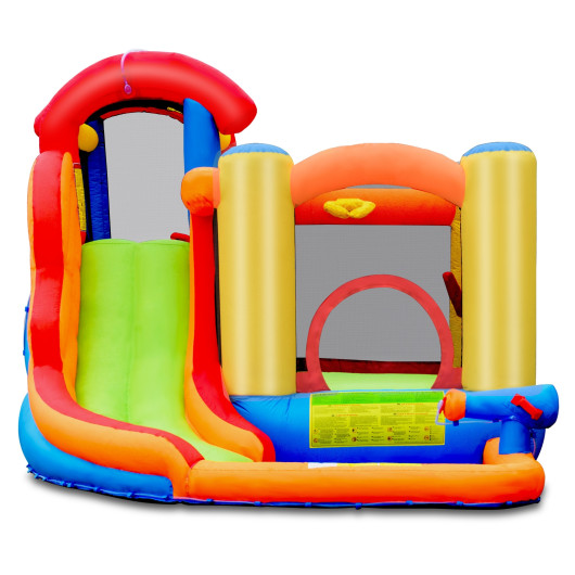 Inflatable Water Slide Bounce House with Pool and Cannon Without Blower - Image 4